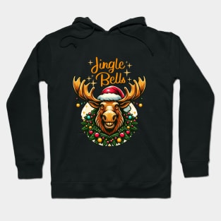 Merry Christmoose Moose Christmas 2024 Hoodie